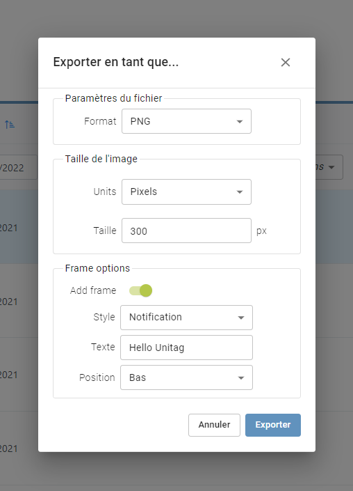 Unitag Docs Screenshot